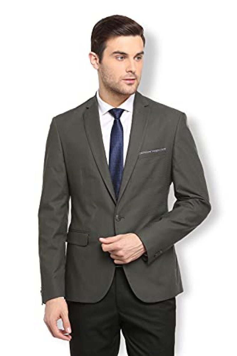 Van Heusen Men’S Grey Blazer (Vdbz318D002804 40)