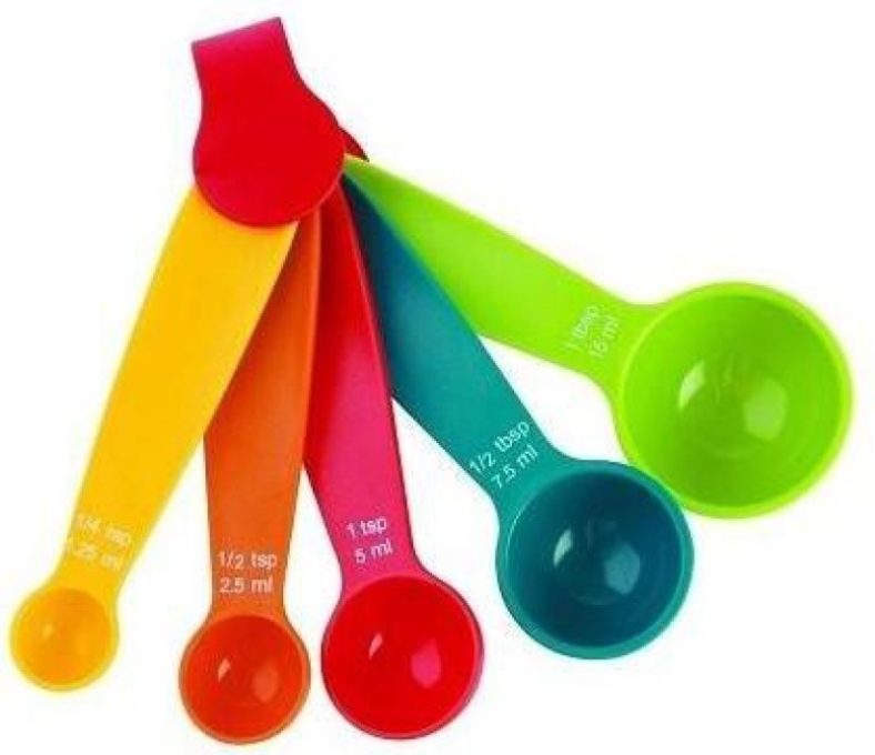 Deodap Plastic Measuring Spoons – Set Of 5