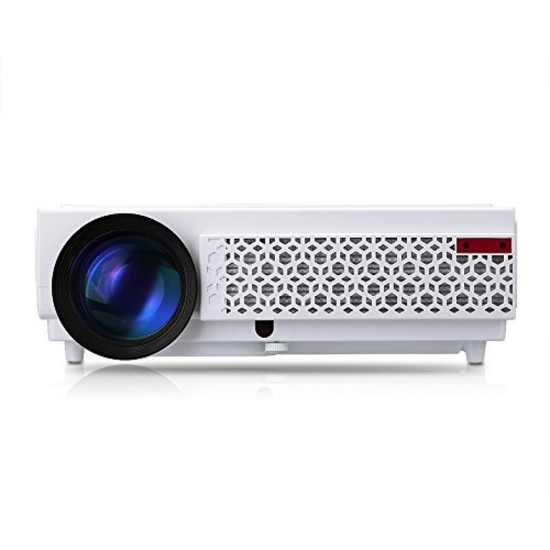Bring Fun With Our New Indian Brand Play� Projector Full Hd Video 3D Led Usb+Hdmi Ports Home Theater Projector 5000Lm For Entertainment (White) – 1 Year Warranty With Customer Service