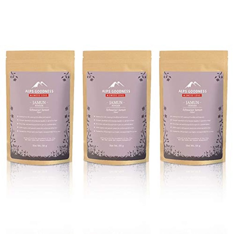 Alps Goodness Jamun Powder (50 G, Pack Of 3) – Hair Pack Powder For Improving Hair Growth And Nourishing Scalp – 100% Pure & Natural