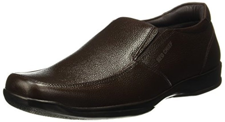 Red Chief Brown Leather Without Lace Formal Shoes For Men Rc3500 003_(Uk-7 India)