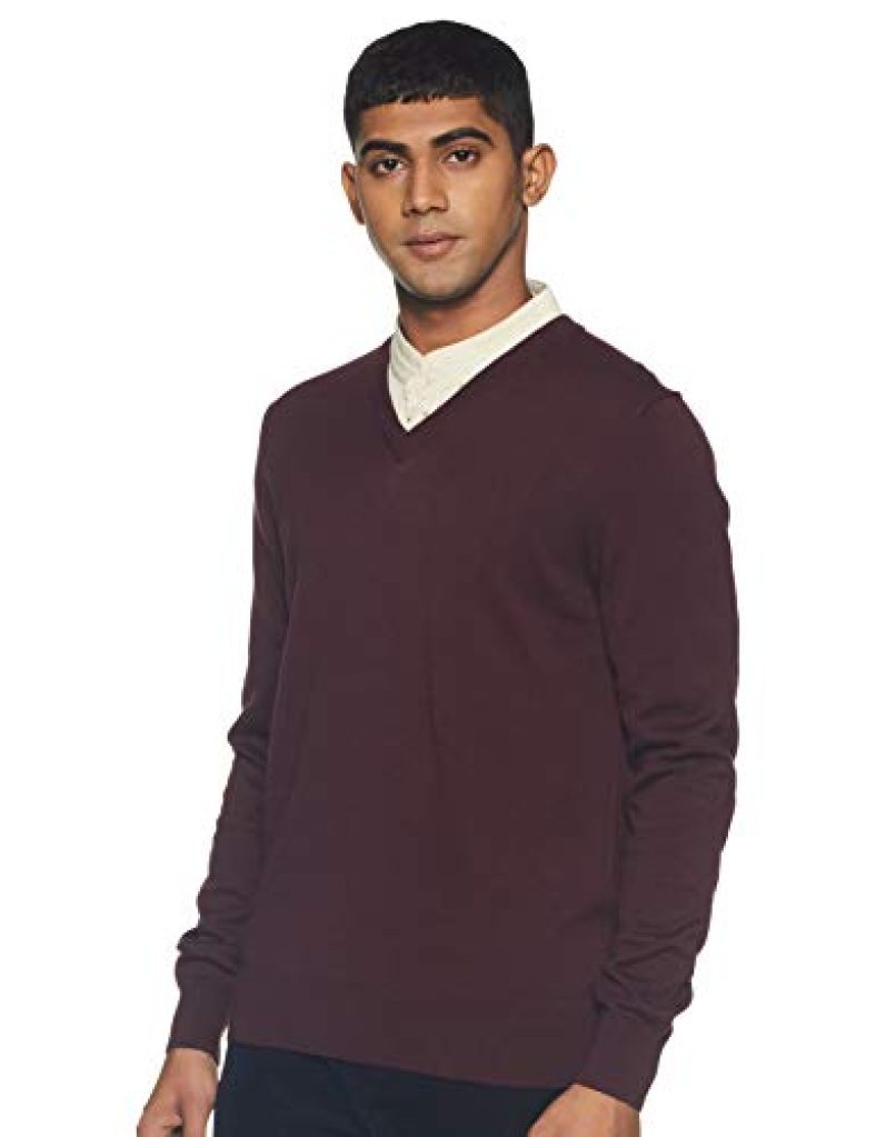 Marks & Spencer Men’S Jumper (T30/2818M_Berry_S)