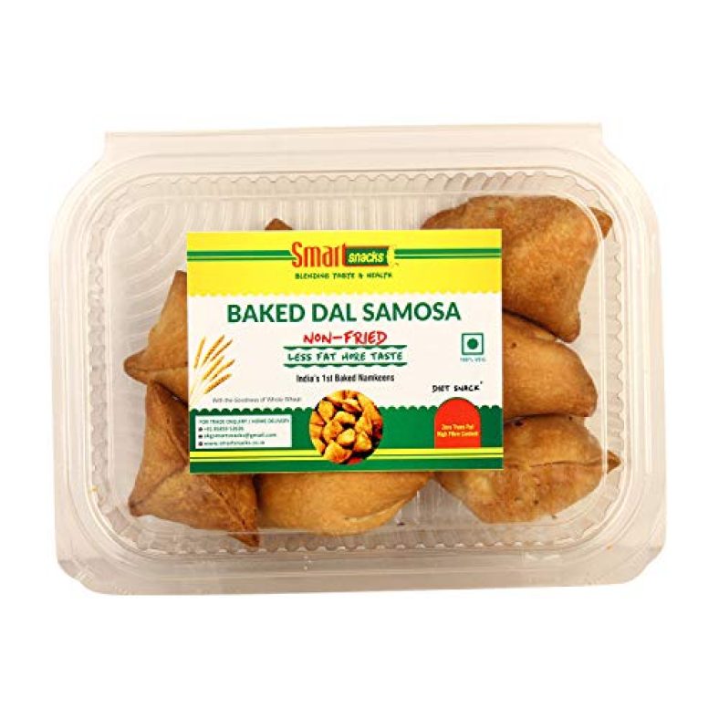 Smart Snacks Baked Dal Samosa Organic Mini Samosa, Ready To Eat Snack 200 Gram