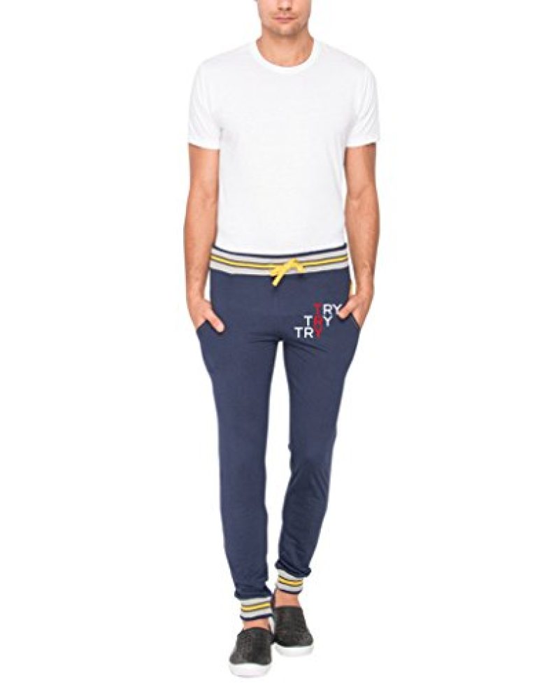 Campus Sutra Men Printed Track Pant Blue (Cs_Tpds_M_Try_Buye_Xl)