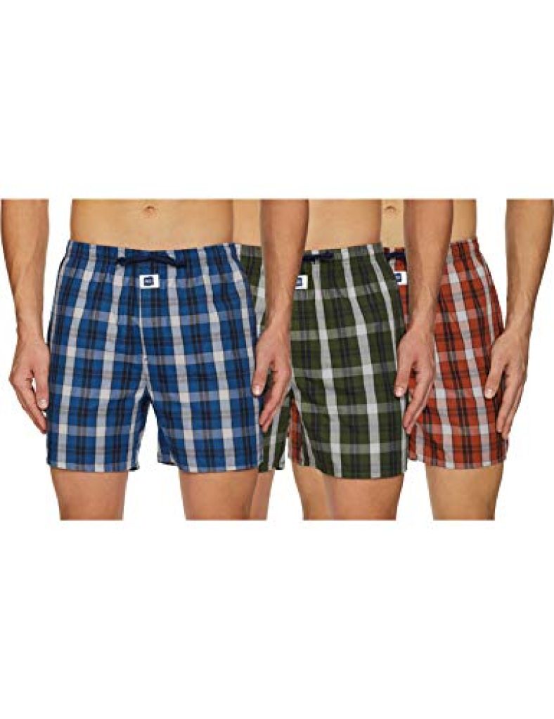 Amazon Brand – Inkast Denim Co. Men’S Checkered Boxers (Pack Of 3) (Ikmhboxch01_Multicolor-03_Small)
