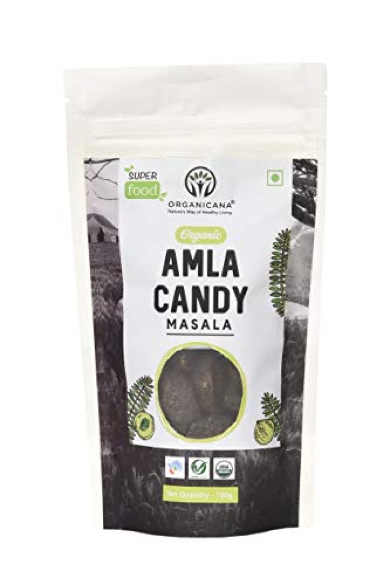Organicana Organic Dried Masala Amla Candy 100 Gms (Pack Of 4)- Vitamin C Rich