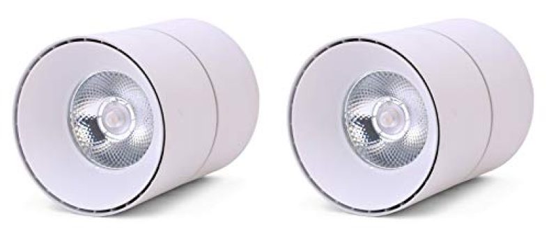 Fos Led Surface Light 30W Cob, 3300 Lumens – 360 Degree Adjustable – Wall/Ceiling Mountable (Neutral White 4000K | Pack Of 2)