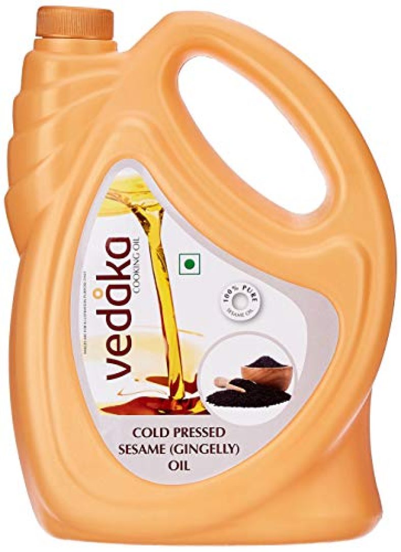 Amazon Brand – Vedaka Cold Pressed Sesame (Gingelly) Oil, 5L