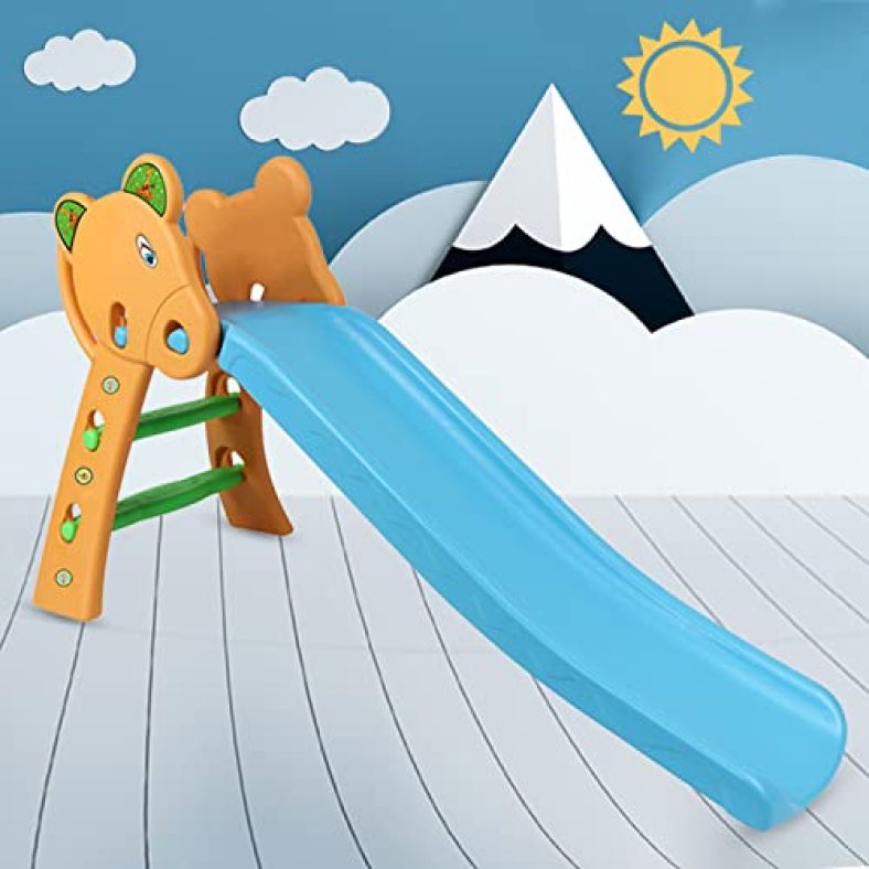 Webby Foldable Garden Slide Toy For Kids – Orange & Blue