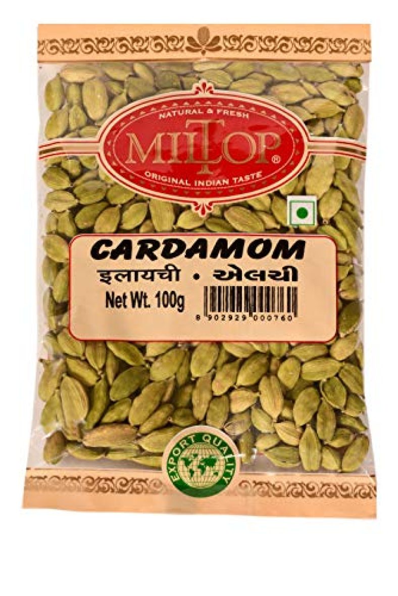 Miltop Premium Cardamom Green Whole (Elaichi), 100G