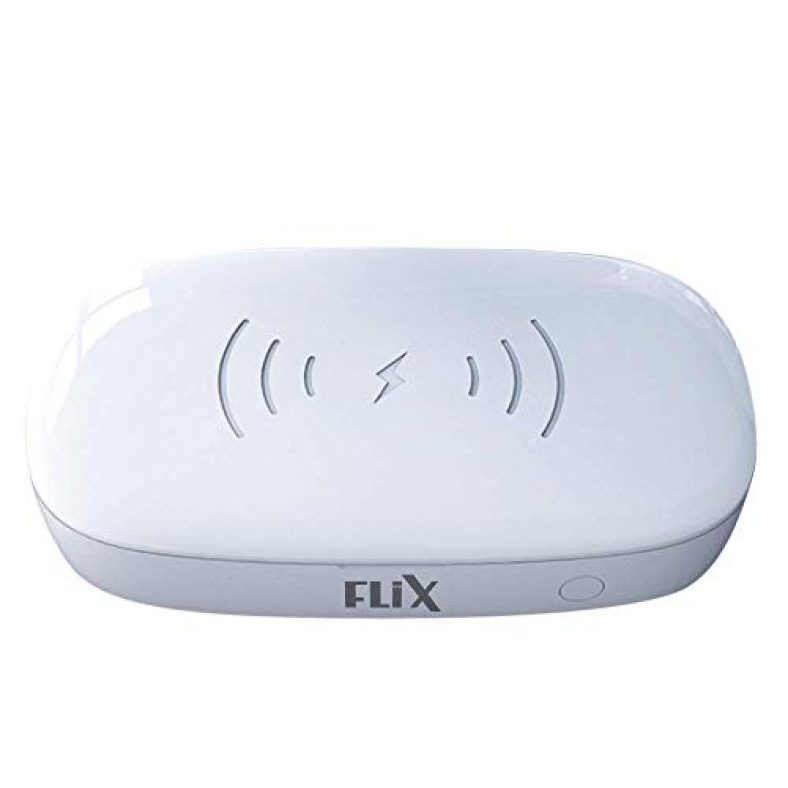 Flix (Beetel) Uv Sanitizer 10W Qi Wireless Charger,Portable Uv Sterilizer Box 99.9% Sterilization For Mask,Smartphone,Keys, Glasses,Watch, Headphones,Wallet, Multi-Function Uv Box (White)(Xuv-U10)