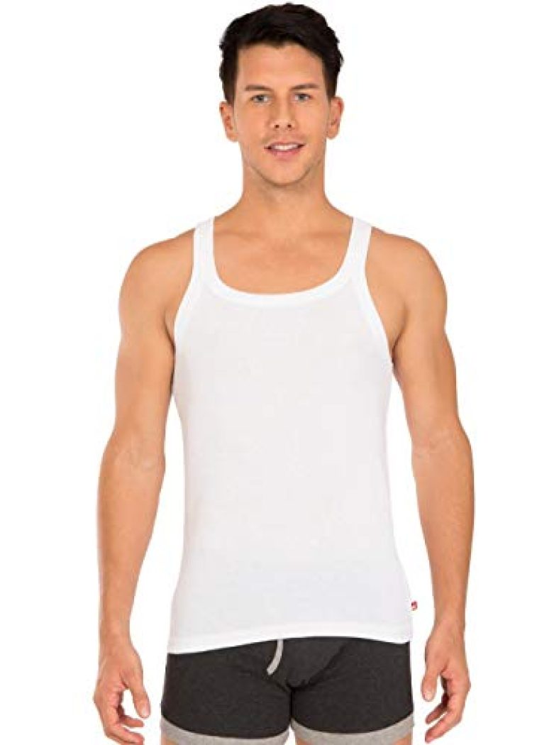 Jockey Men’S Cotton Vest (Us26-0105-White White Xl)