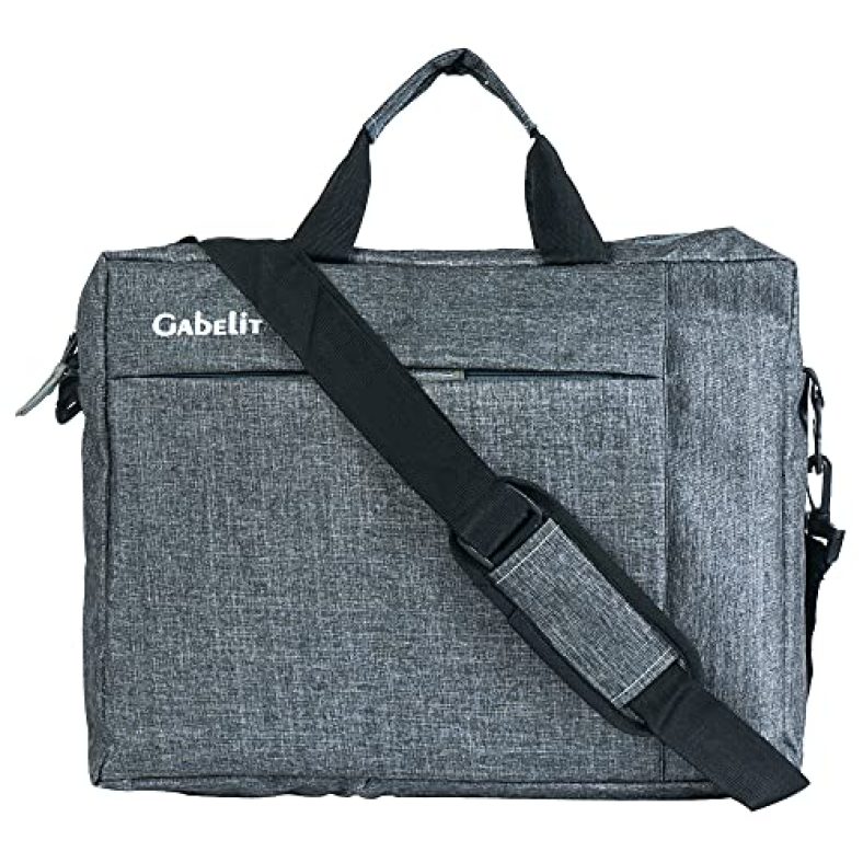 Gabelit Office Laptop Bags Briefcase 15.6 Inch For Women And Men (Grey)