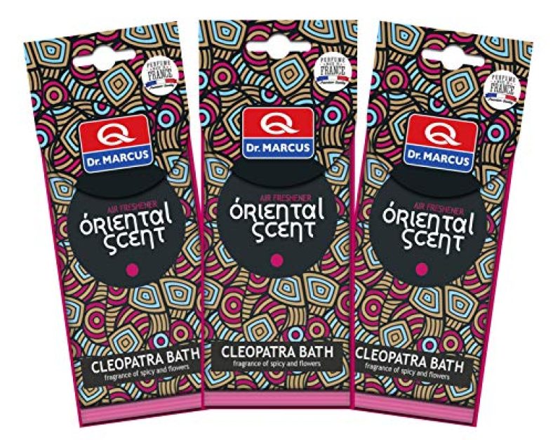 Dr Marcus Car Air Freshener Oriental Scent – Cleopatra Bath (Made In Europe), Pack Of 3