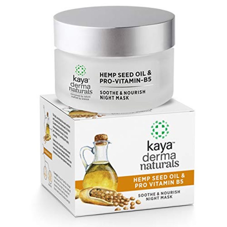 Kaya Clinic Hemp Seed Oil & Pro Vitamin B5 Soothe & Nourish Night Mask (For All Skin Types) 50G