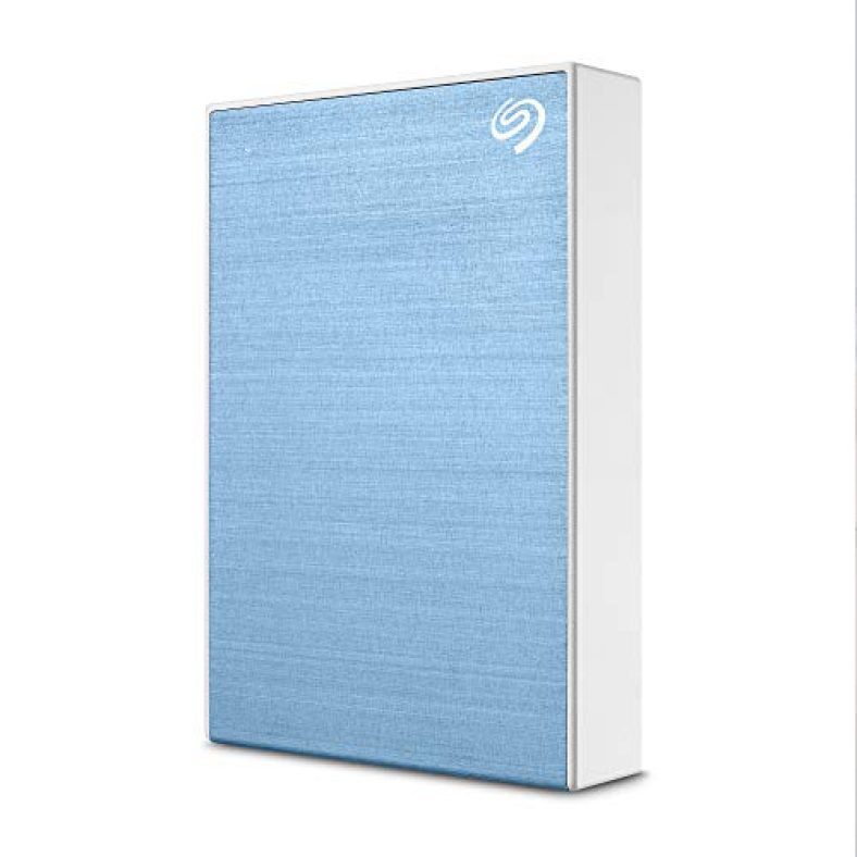 Seagate One Touch 5Tb External Hdd With Password Protection – Light Blue, For Windows And Mac, With 3 Yr Data Recovery Services, And 4 Months Adobe Cc Photography (Stkz5000402)
