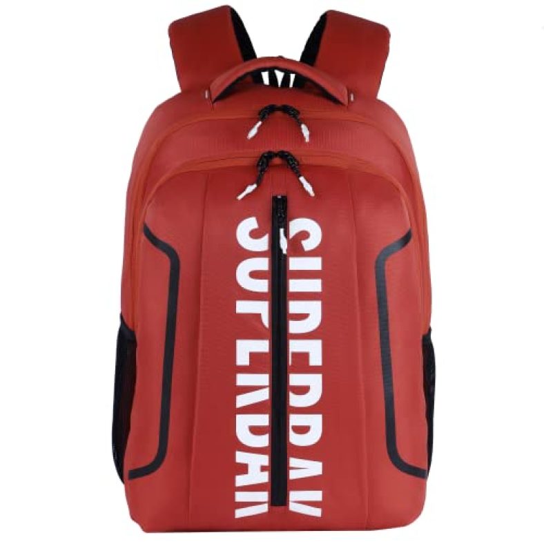 Superbak Polar 33 Litres Water Resistant Casual Backpack For School/College (Orangerust – Black)