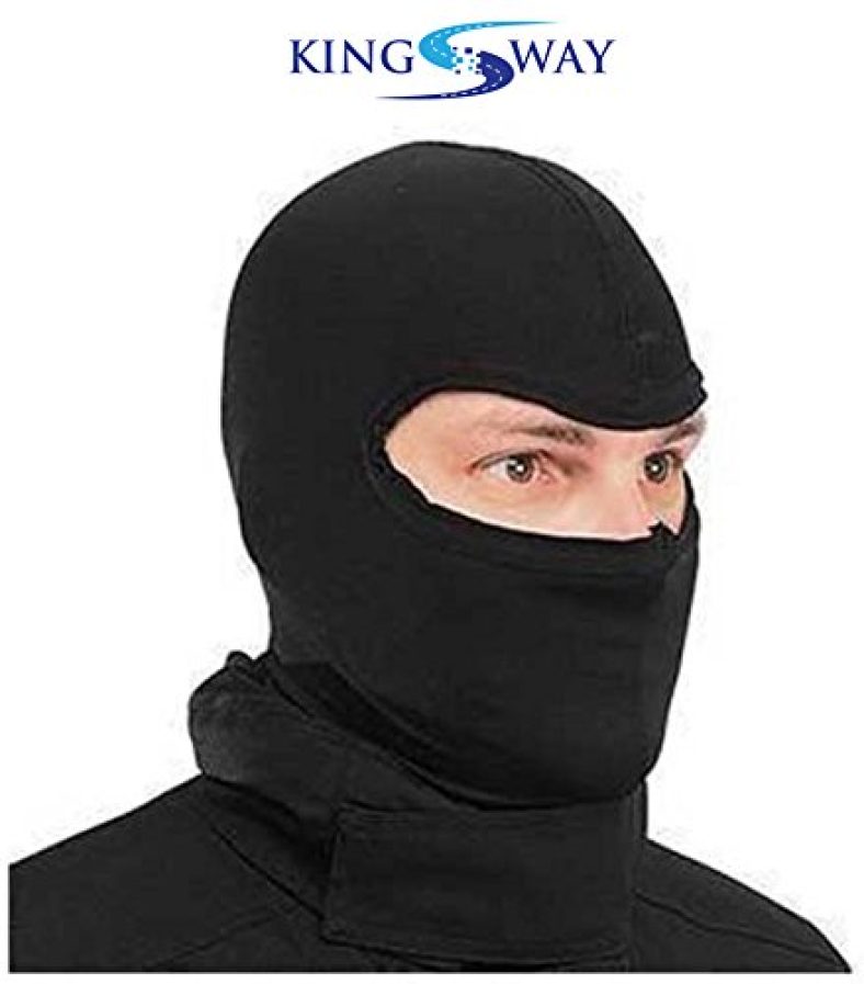 Kingsway Balaclava/Full Face Mask For Men (Size : Xl, Color : Black, Cotton Fabric)