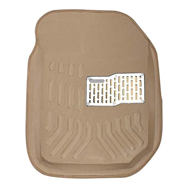 Kingsway 3D/4D Car Floor Mats For Renault Duster, Model Year : 2014 Onwards, Color : Beige, Pvc, 1 Set