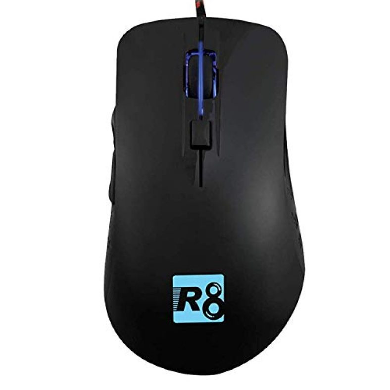 Brix R8 Wired Gaming Mouse, 1600 Dpi Adjustable,6D Button Comfortable Grip Ergonomic Optical Pc