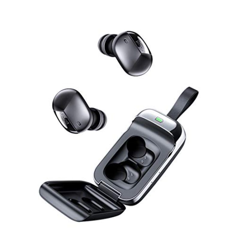 (Renewed) Ptron Bassbuds Urban In-Ear True Wireless Stereo Bluetooth Headphones (Tws) With Mic – (Black)