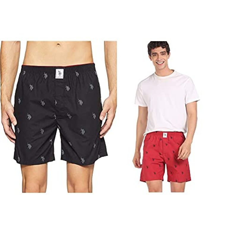 Us Polo Association Men’S Cotton Boxers (Pack Of 2)