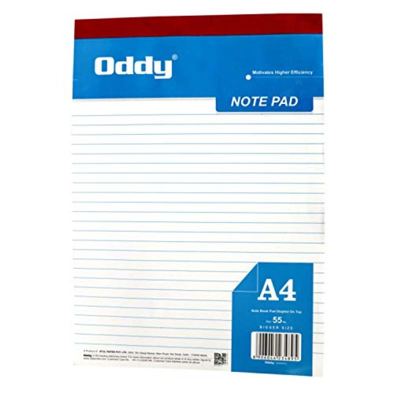 Oddy Writing Pad 1/4 (55 No.) – Wpa440 – Set Of 10 Pad