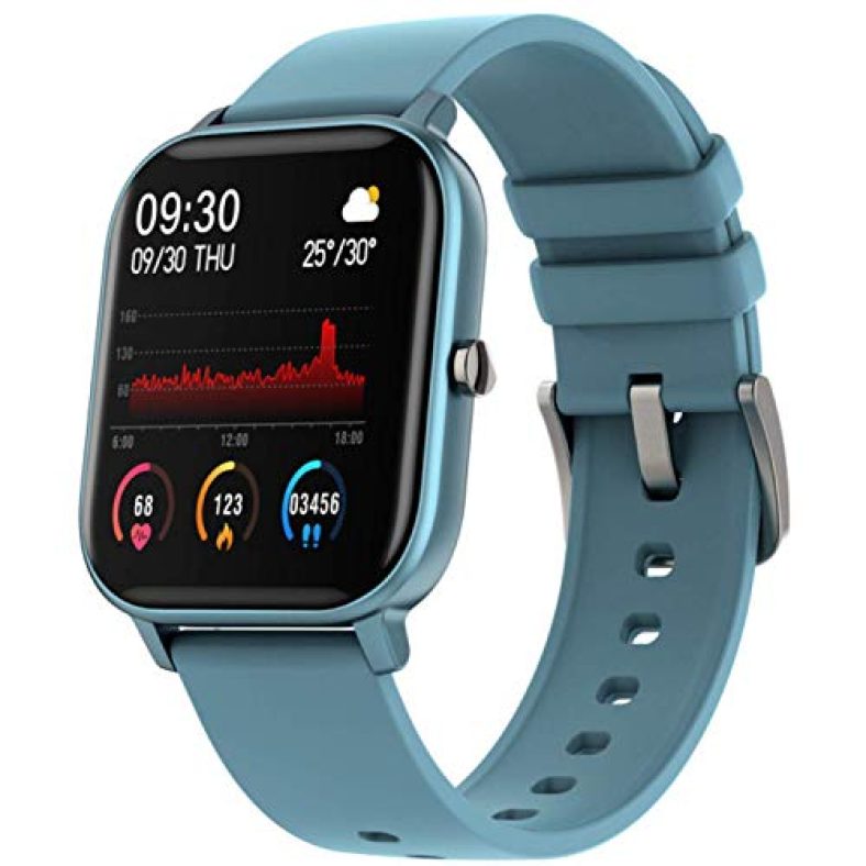 (Renewed) Fire-Boltt Spo2 Full Touch 1.4 Inch Smart Watch 400 Nits Peak Brightness Metal Body 8 Days Battery Life With 24*7 Heart Rate Monitoring Ipx7 With Blood Oxygen, Fitness, Sports & Sleep Tracking (Blue)