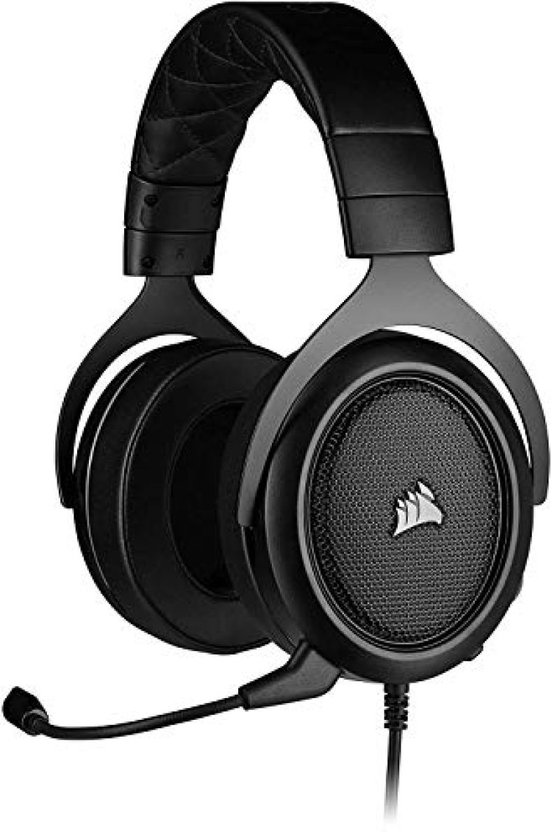 (Renewed) Corsair Hs50 Pro Stereo Gaming Headset (Adjustable Memory Foam Ear Cups, Lightweight, Noise-Cancelling Detachable Microphone With Pc, Ps4, Xbox One, Switch And Mobile Compatibility) – Black