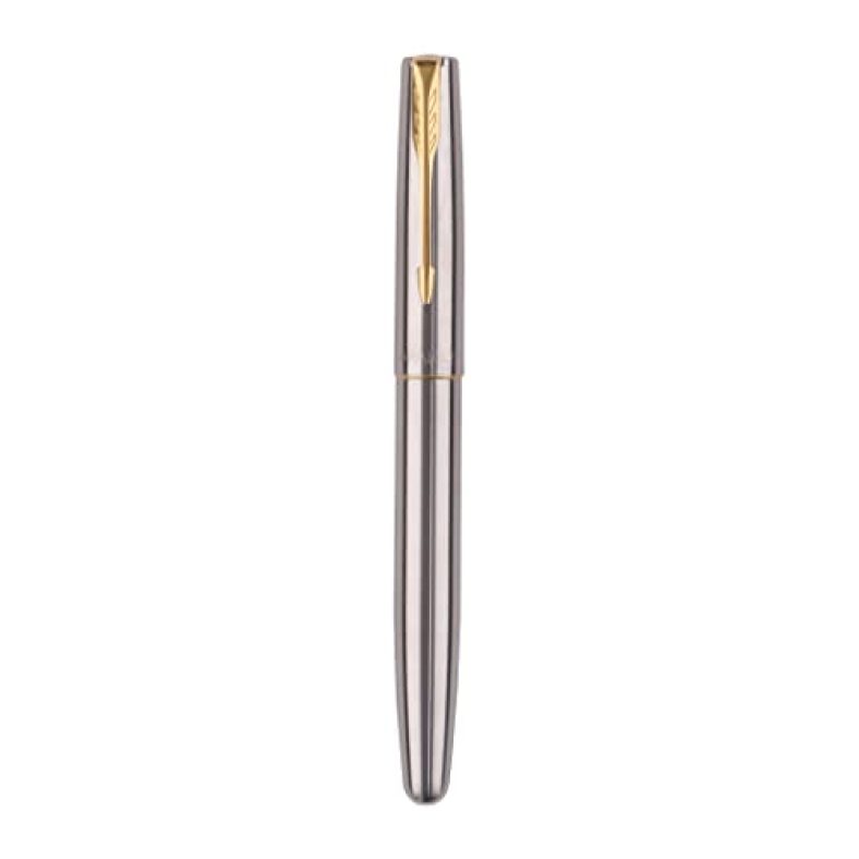 Parker Frontier Stainless Steel Roller Ball Pen With Card Holder