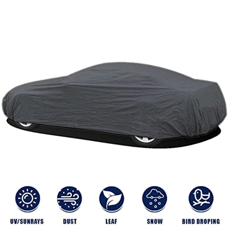 Kingsway Dust Proof Car Body Cover For Maruti Suzuki Alto 800 (Model Year : 2000-2012) (Grey Matty, Triple Stitched)