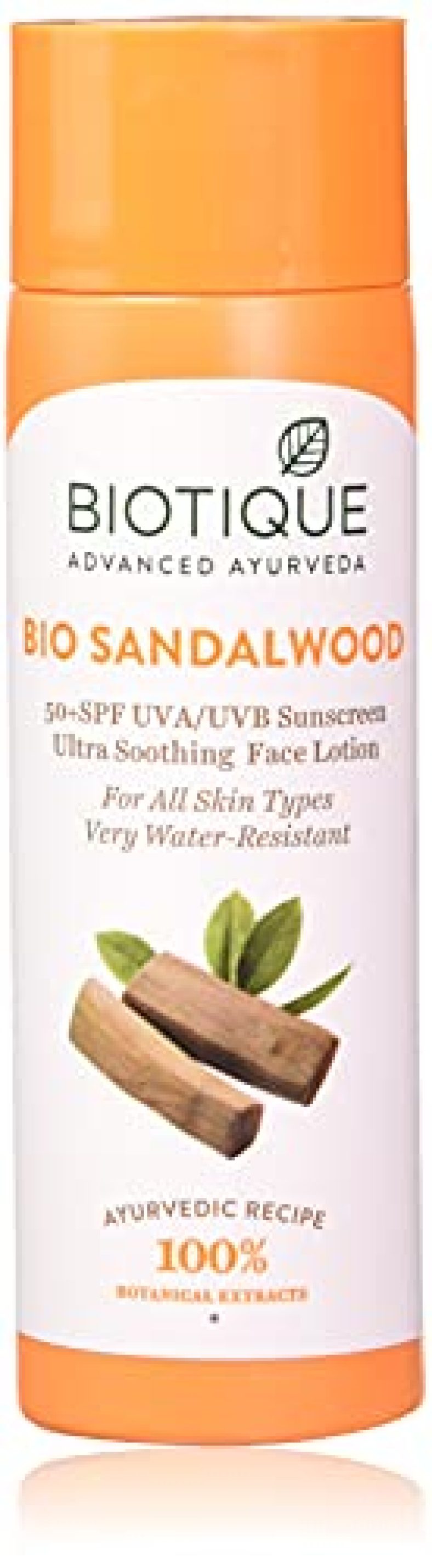 Biotique Bio Sandalwood 50+ Spf Uva/Uvb Sunscreen Ultra Soothing Face Lotion, 120 Ml