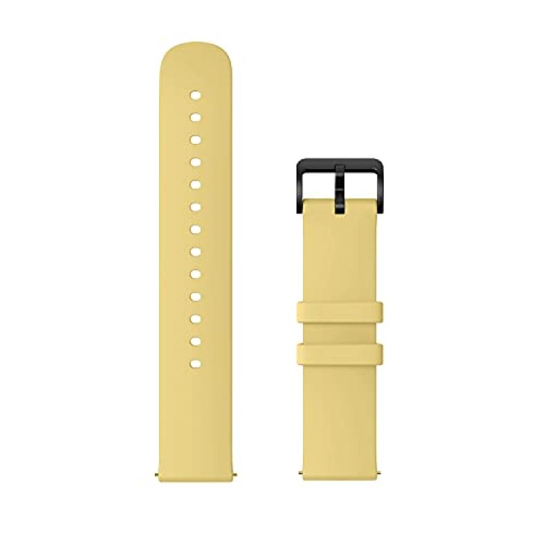 Amazfit Zepp 20Mm Soft Silicon Fluorubber Strap For Compatible With Amazfit Bip U Pro / Bip U / Gts 2 Mini / Gts 2 / Gts 2E / Neo / Bip S / Bip S Lite (Lamonade Yellow)