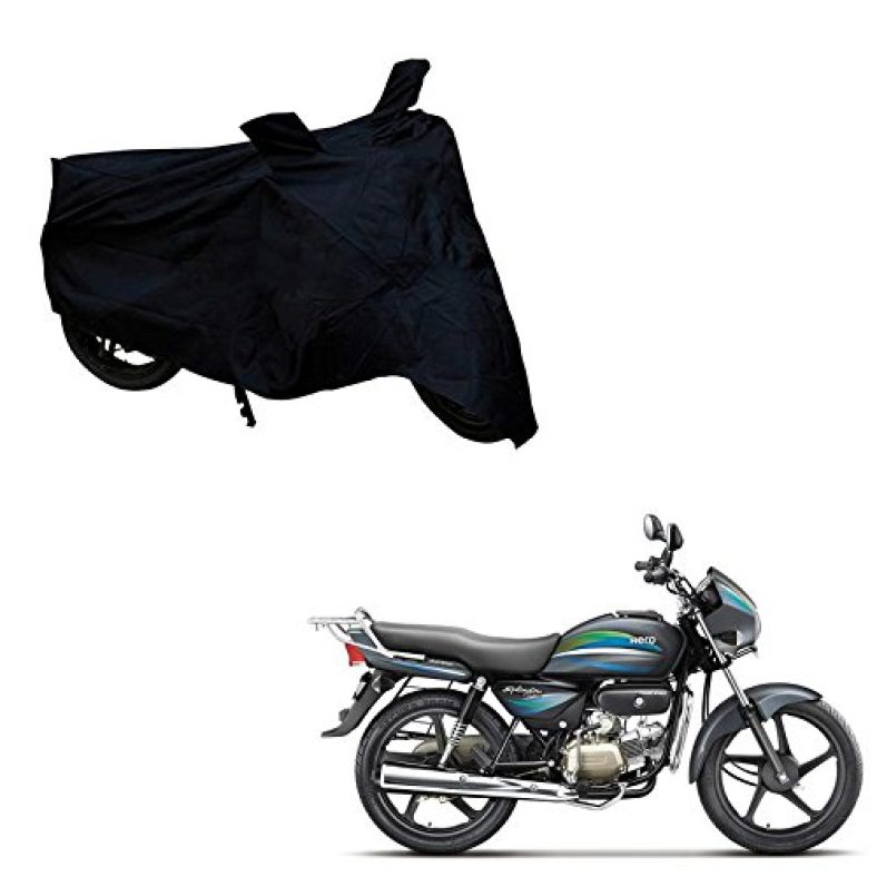 Adroitz Bike Body Cover For Hero Splendor Pro (Black)