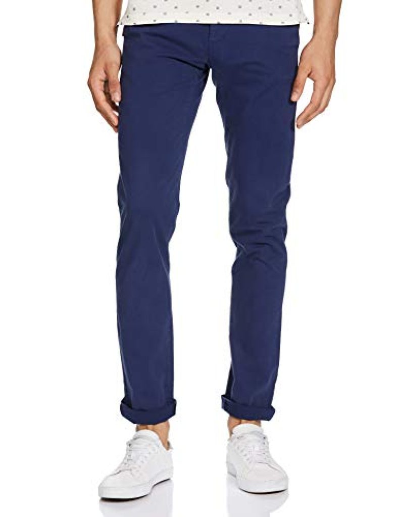 Van Heusen Sport Men’S Slim Fit Casual Trousers (Vstfwslb604277_White_30)