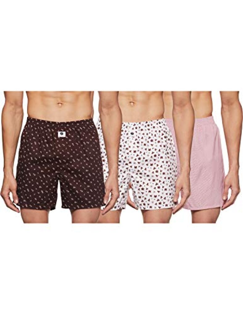 Amazon Brand – Symbol Men’S Printed Boxers (Pack Of 3) (Symhboxpt01-Po3_Multicolor-03-S)