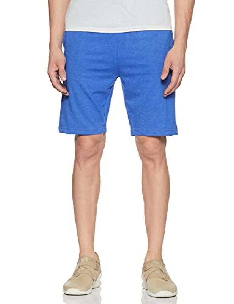 Amazon Brand – Symbol Men’S Relaxed Shorts (Tsh17-05C_Blue Melange_Medium_Blue Melange_Medium)