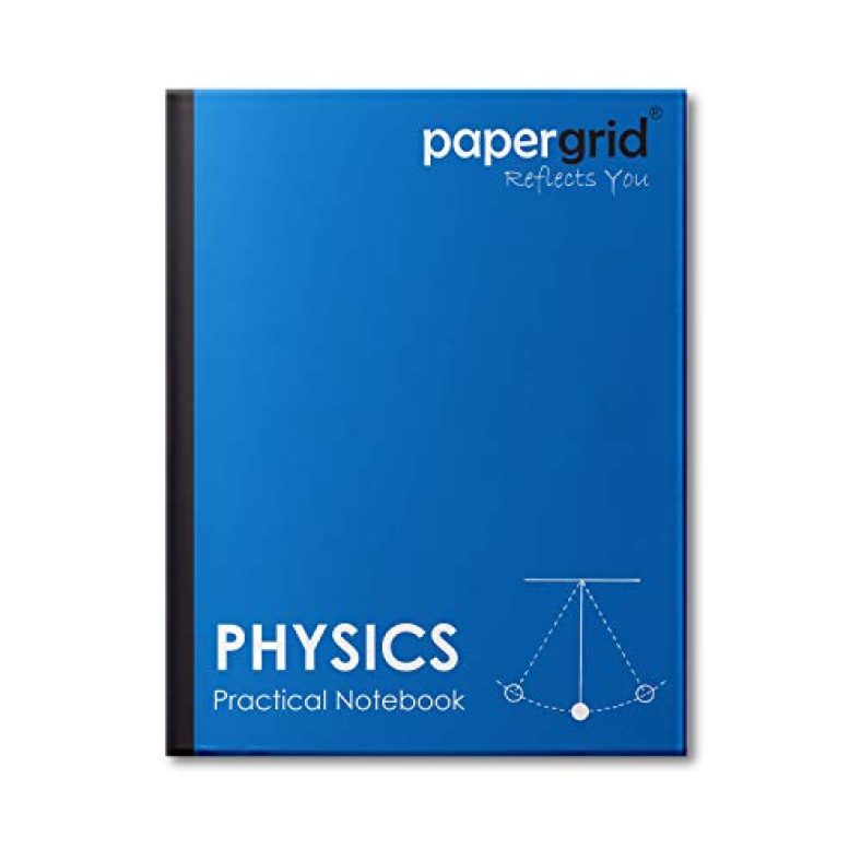 Papergrid Practical Notebook – Physics, 28 Cm X 22 Cm, 140 Pages, Hard Cover – Pack Of 6