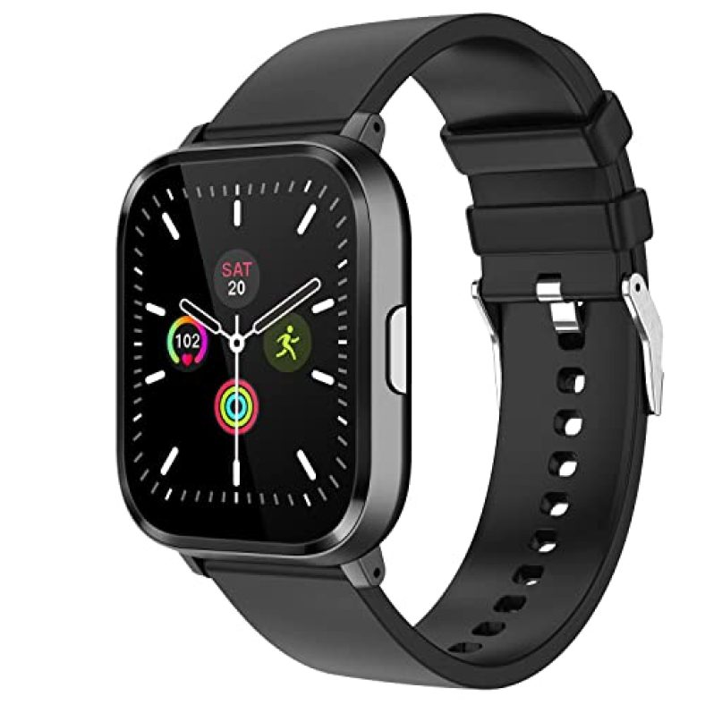 Fire-Boltt Ninja 2 Max 1.5″ Full Touch Display Smartwatch With Spo2, Heart Rate Tracking With 20 Sports Mode & Sleep Monitor, Gesture, Camera & Music Control, Ip68 Dust & Sweat Resistance (Black),L