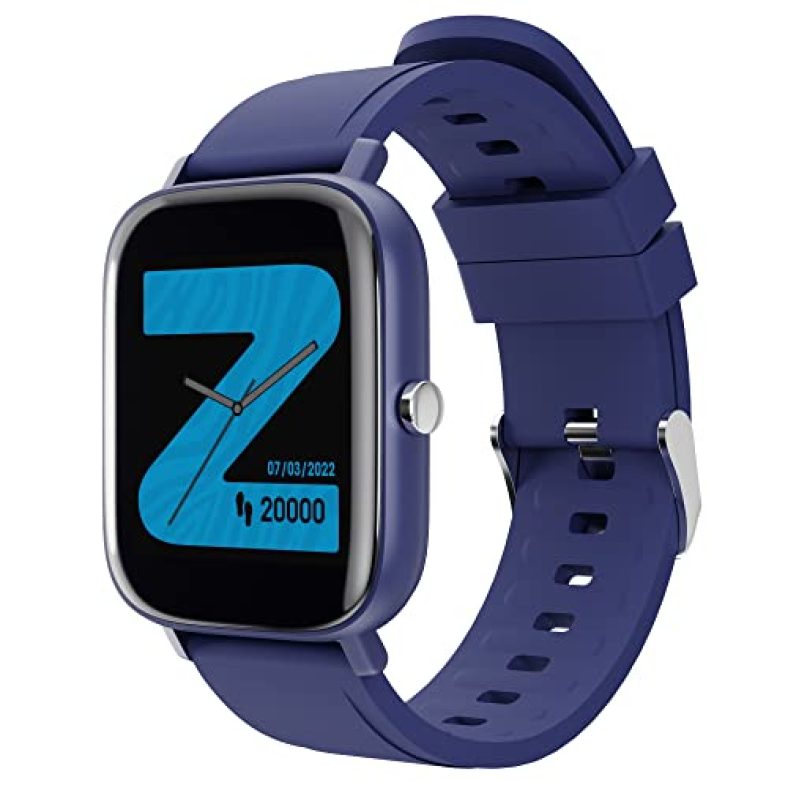 Zebronics Zeb-Fit280Ch Smart Watch With Screen Size 3.55Cm (1.39Inch) 12 Sports Modes, Ip68 Waterproof, Heart Rate, Bp, Spo2, Caller Id, 7 Days Storage (Blue)