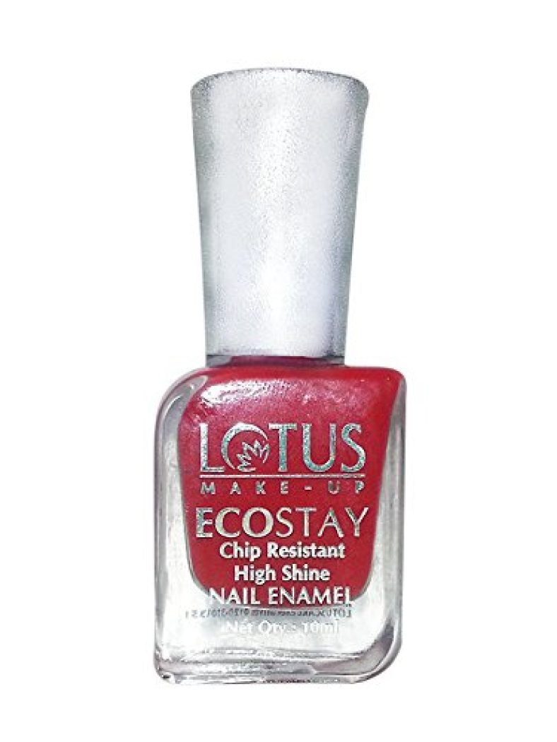 Lotus Herbals Ecostay Nail Enamel, Hot Crimson E5, 10Ml