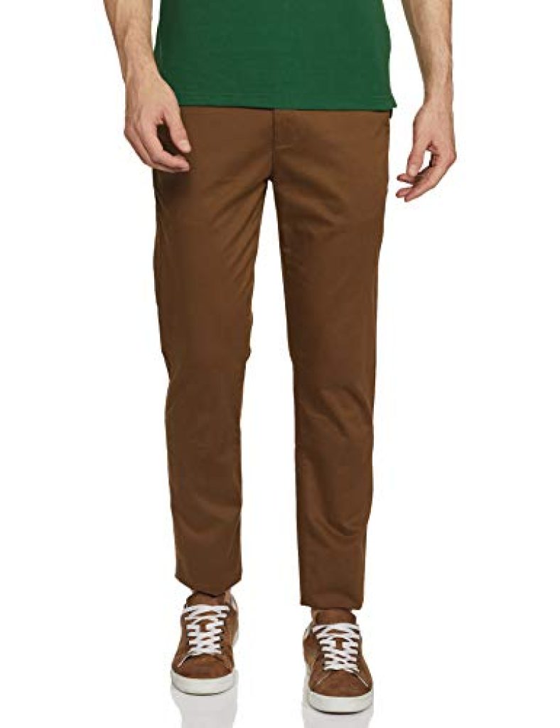 Amazon Brand – House & Shields Men’S Regular Casual Trousers (Aw18-Hsb-01_Brown_30W X 31L)