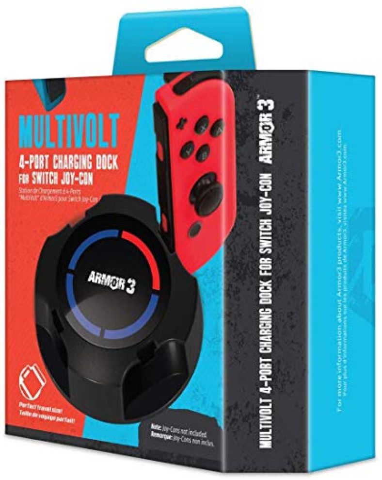 “Multivolt” 4-Port Charging Dock For Switch Joy-Con – Armor3
