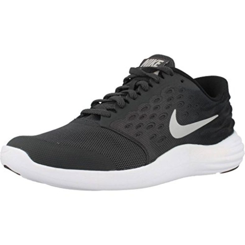Nike Unisex Kids Lunarstelos (Gs) Anthracite/Metallic Silver/Black Sneaker (844969-001)
