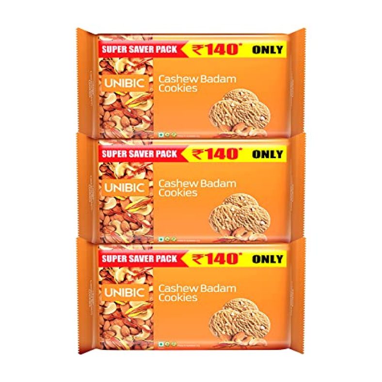 Unibic Cashew Badam Cookie – 500G (Pack Of 3)