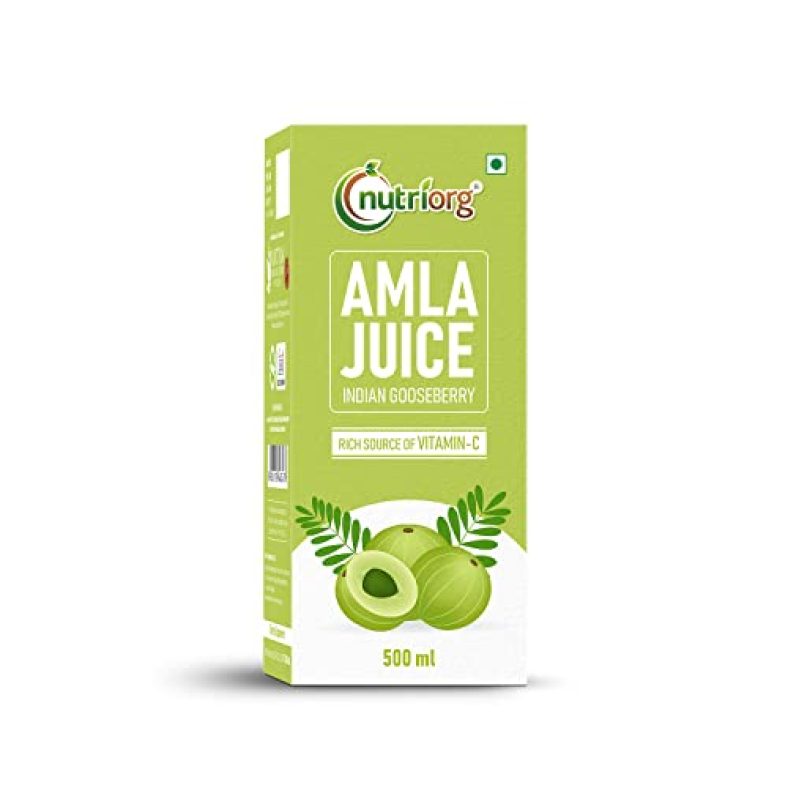 Nutriorg Amla Juice 500 Ml | Company Owned Farmlands | Vitamin C Rich | Detox Juice