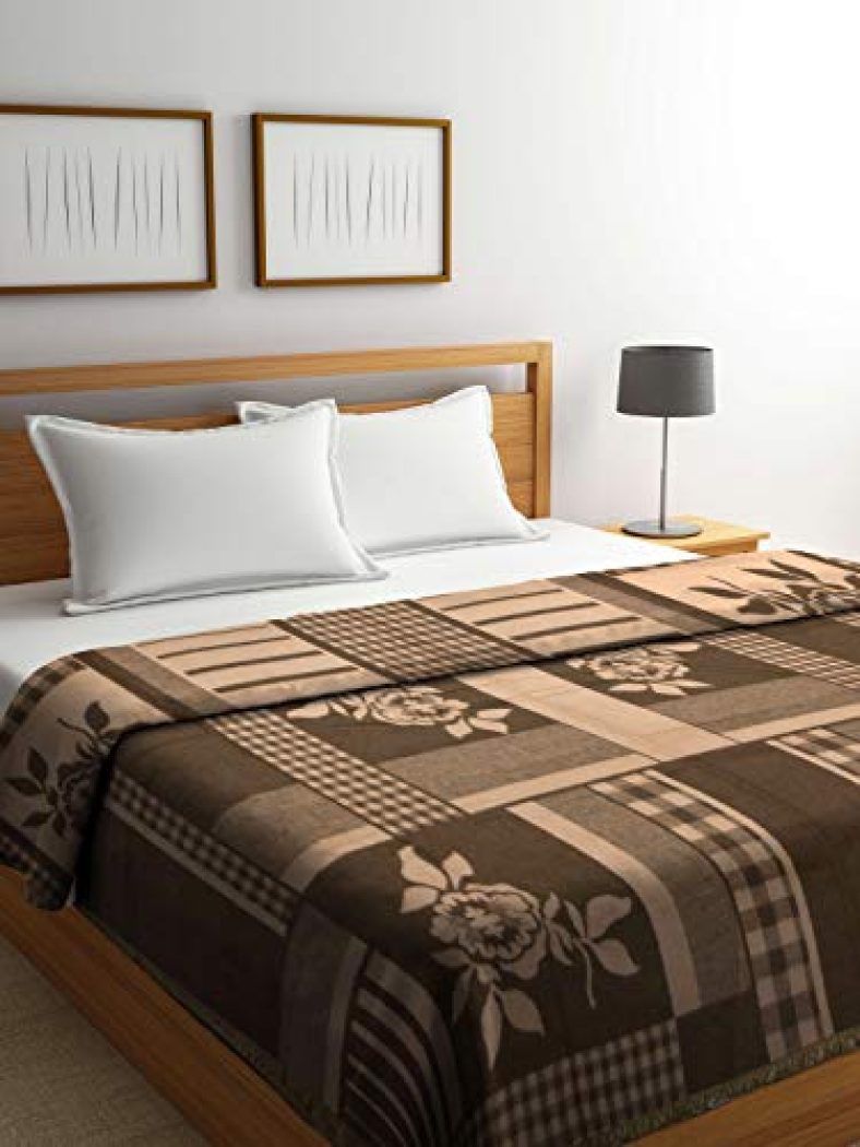 Raymond Home 525 Gsm Green Wool Double Blanket