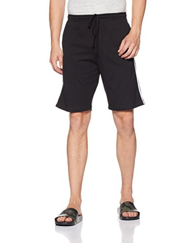 Amazon Brand – Symbol Men’S Regular Shorts (Ksh17-02_Black _Medium_Black_Medium)