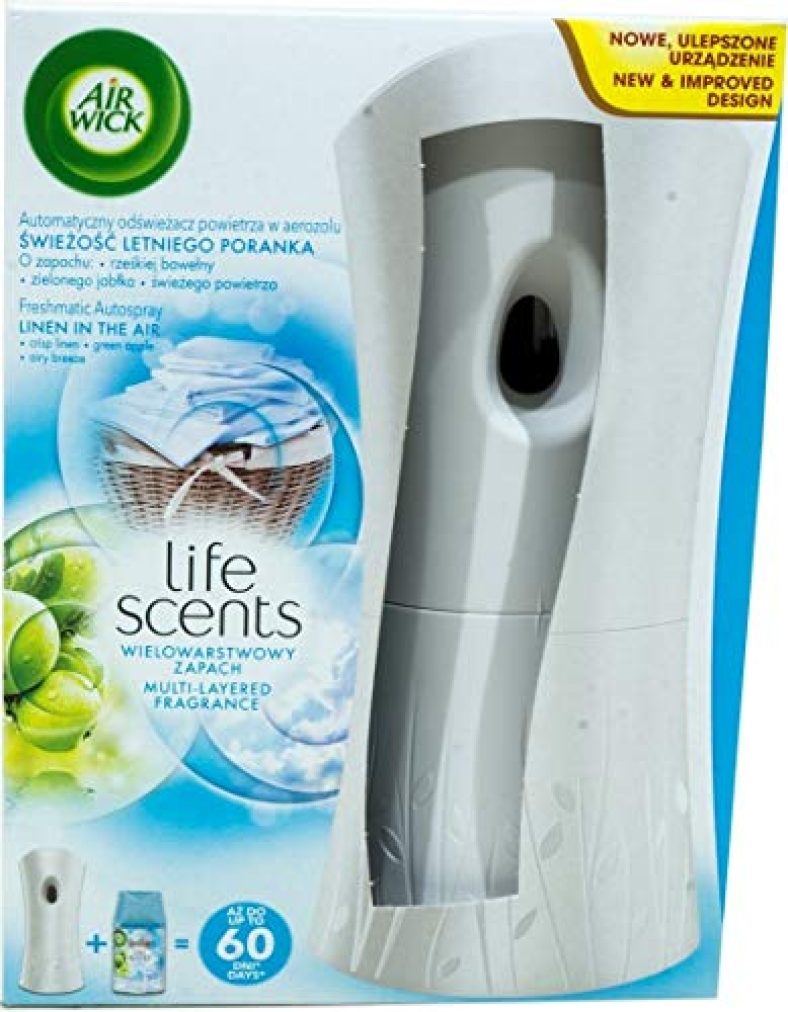 Airwick Freshmatic Complete Kit – Automatic Air Freshener – Linen In The Air (250 Ml)