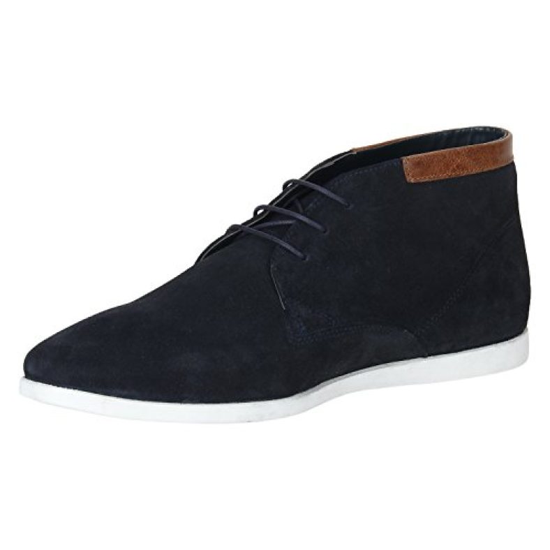 Red Tape Men Navy Leather Boots-6 Uk (40 Eu) (Rte0814D)